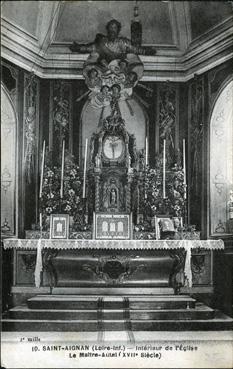 Iconographie - Intérieur de l'église - Le maître-autel (XVIIe siècle)