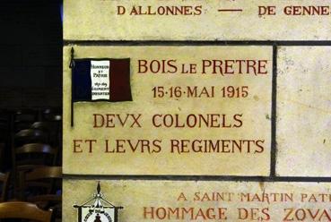 Iconographie - Ex-voto - Bois le Prêtre 15 et 16 mai 1915