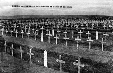 Iconographie - Chemin des Dames - Le cimetière de Cerny-en-Laonnois