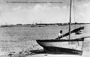 Iconographie - Vue générale prise de la plage de la Fosse