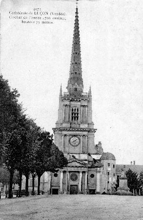 Iconographie - Cathédrale de Luçon - Clocher de l'année 1700