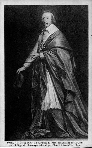 Iconographie - Célébre portrait du Cardinal de Richelieu