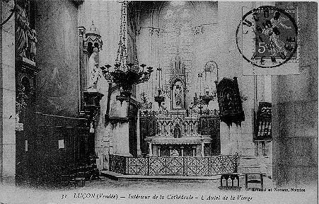Iconographie - L'intérieur de la cathédrale. L'autel de la Vierge