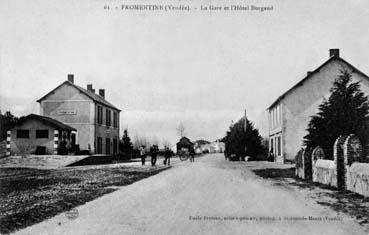 Iconographie - La gare et l'Hôtel Burgaud