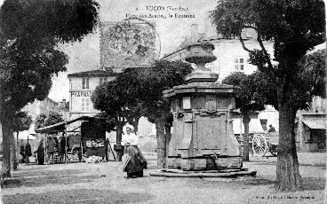 Iconographie - La Place des Acacias, la Fontaine