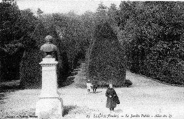 Iconographie - Jardin Public. Allée des Ifs