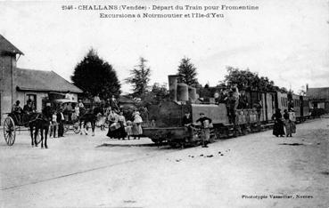 Iconographie - Départ du train pour Fromentine - Excursions...