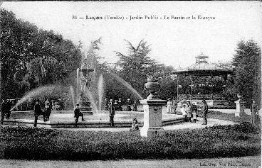 Iconographie - Jardin Public - Le Bassin et le Kiosque