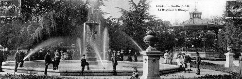 Iconographie - Jardin Public - Le Bassin et le Kiosque