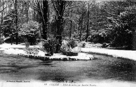 Iconographie - Effet de neige au Jardin Public