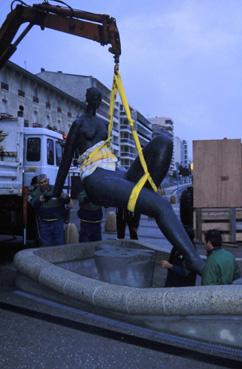 Iconographie - Installation de La Baigneuse, d'Henri Murail