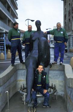 Iconographie - La Baigneuse, d'Henri Murail, installée