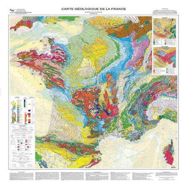 Iconographie - Carte géologique de la France, présentée à Beautour
