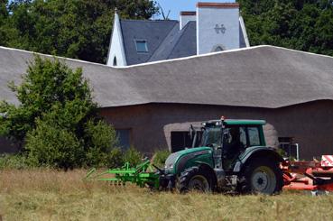 Iconographie - Fenaison à Beautour par Sébastien Shwab, agriculteur biologique