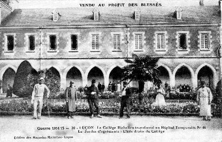 Iconographie - Le collège Richelieu transformé en hôpital temporaire n°46