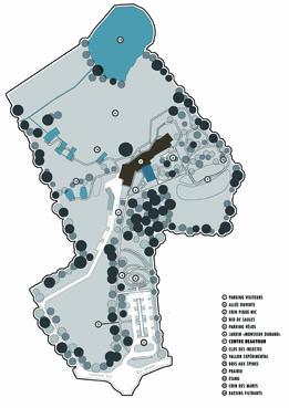 Iconographie - Plan - outdoor spaces, du Centre Beautour