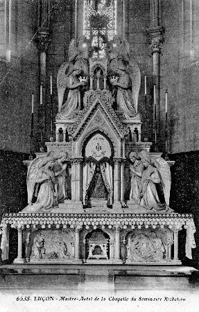 Iconographie - Maître-autel de la chapelle du séminaire Richelieu