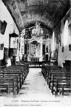 Iconographie - Pensionnat Ste-Ursule - Intérieur de la Chapelle