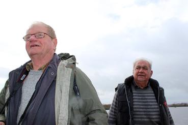 Iconographie - Observation sur le lac de Grand-Lieu avec André Linard et Alphonse Joyeux