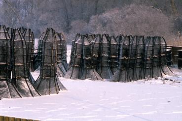 Iconographie - Bosselles entreposées au port d'hiver de Passay