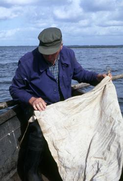 Iconographie - A la voile sur le lac de Grand-Lieu avec André Garreau, dit Layoutte