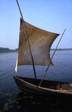 Iconographie - A la voile sur le lac de Grand-Lieu avec André Garreau, dit Layoutte