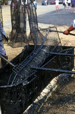 iconographie - Le dernier goudronnage de bosselles en septembre 1991