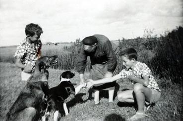 Iconographie - Victorine Echardour, du Céton, et une famille de réfugiés