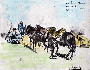 Iconographie - Les chevaux près de Bouchavesnes