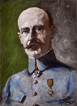 Iconographie - Le général Detenay en août 1917, major général à Compiègne