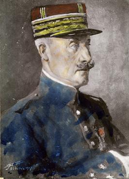 Iconographie - Le général de Boissoudy, en juillet 1917, commandant la VIIe Armée