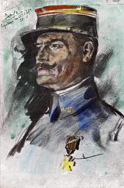 Iconographie - Le capitaine J. Vergé, capitaine 66e infanterie, SP 16