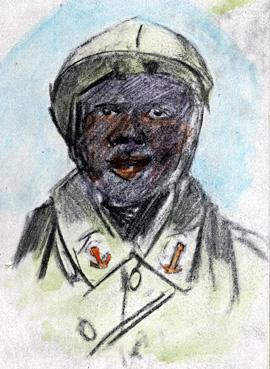 Iconographie - Soldat du 68e, infanterie de marine