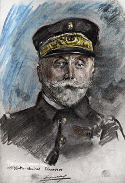Iconographie - Le contre amiral Scwerer, chef d'état major