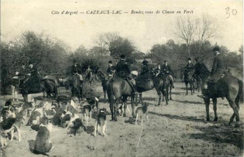 Iconographie - Côte d'Argent - Cazeaux-Lac - Rendez-vous de Chasse en Forêt