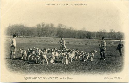 Iconographie - CHASSES A COURRE DE COMPIÈGNE  - Équipage de FRANCPORT