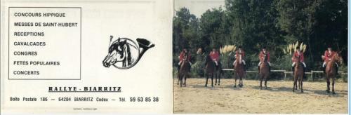 Iconographie - Rallye-Biarritz  à cheval
