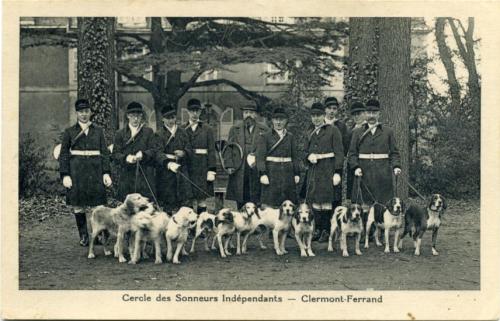 Iconographie - CERCLE DES SONNEURS INDÉPENDANTS (avec meute) Clermont-Ferrand-