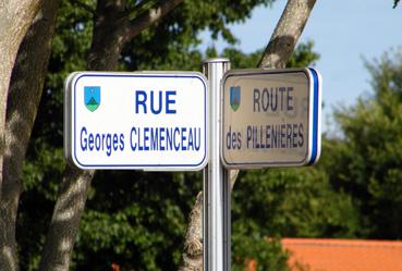 Iconographie - Panneau de rue Georges Clemenceau