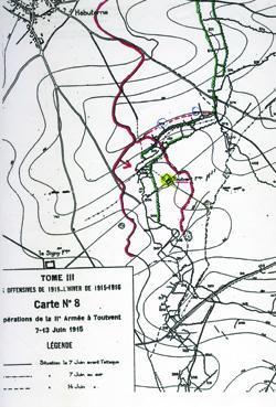 Iconographie - Offensive de 1915, carte no 8