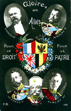 Iconographie - Gloire aux alliés pour le droit pour la patrie