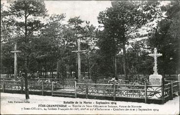 Iconographie - Tombe de sous officiers et soldats, route de Normée