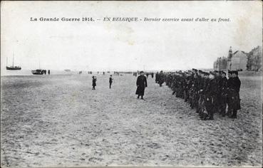 Iconographie - En Belgique - Dernier exercice avant d'aller au front