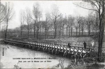 Iconographie - Pont jeté sur la Marne par le génie