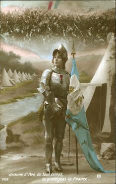 Iconographie - Jeanne d'Arc de tout temps tu protégeras la France