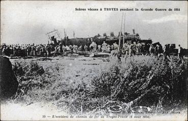 Iconographie - L'accident de chemin de fer de Troyes-Preize