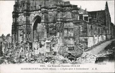 Iconographie - L'église après le bombardement