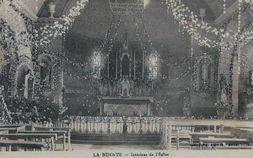 Iconographie - La Bénate - Intérieur de l'église