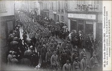 Iconographie - Prisonniers allemands fait aux derniers combats de Ville-sur-Tourbe