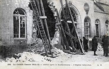 Iconographie - Après le bombardement - L'hôpital Saint-Jean